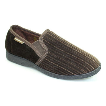 Mens Goodyear Footwear Calder Brown Slippers - Brown