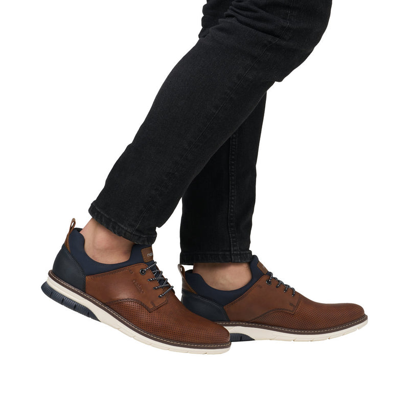 Mens Rieker 14450 Brown Formal Lace-up Shoe - Brown