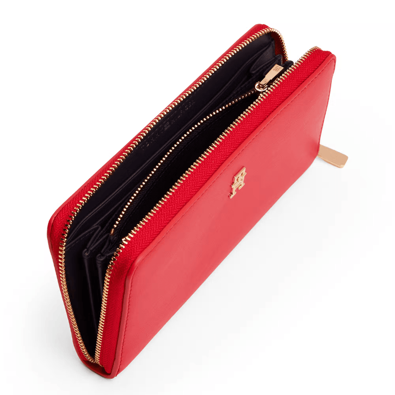 Womens Tommy Hilfiger Icon Zip-Around Purse - Primary Red