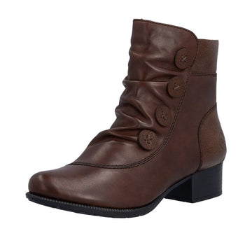 Womens Rieker 78659 Chestnut Boots - Chestnut