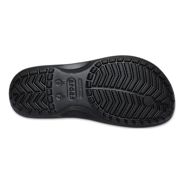 Mens Crocs Crocband Flip Flops - Black Slate Grey