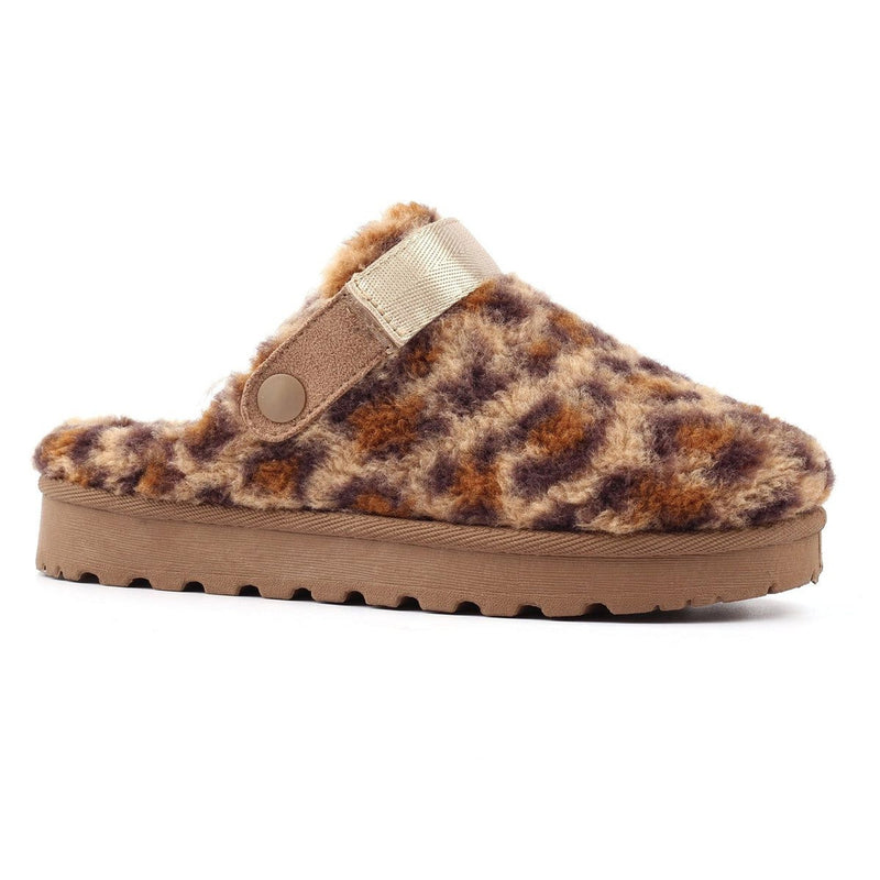 Womens Lunar Naples Slippers - Ocelot