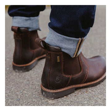 Mens Cotswold Leafield Chelsea Boots - Brown