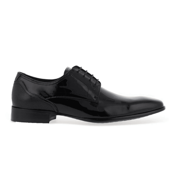 Mens Escape Jet Away Black Patent Smart Lace Up Shoes - Black Patent