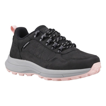 Womens Cotswold Elmfield Nubuck Black Hiking Shoes - Black