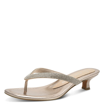 Womens Marco Tozzi 27207 Platinum Heeled Sandals - Platinum