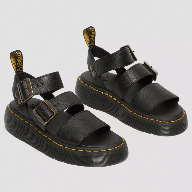 Womens Dr Martens Gryphon Quad Sandals - Black