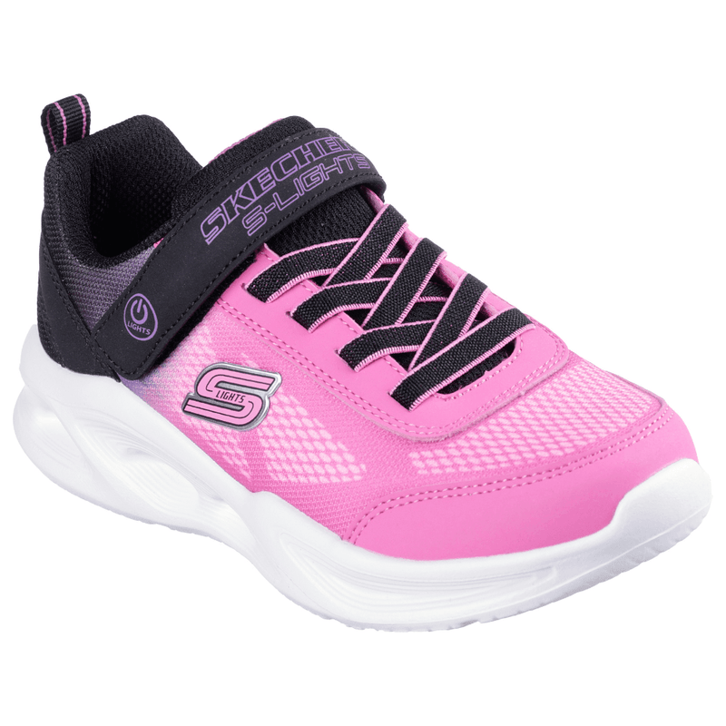 Skechers Girls S Lights Sola Glow Trainers - Hot Pink