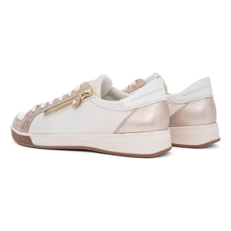 Womens Ara 12-34432 Sand Cream Gum Sole Trainers - Sand Cream