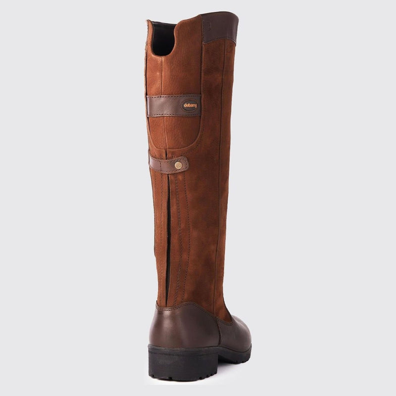Womens Dubarry Claire Leather Long Boots - Walnut