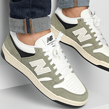 Mens New Balance 480 Trainers - Dark Olivine