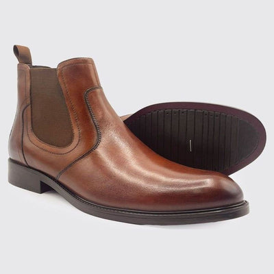 Mens Dubarry Darlan Whiskey Leather Chelsea Boots - Whiskey