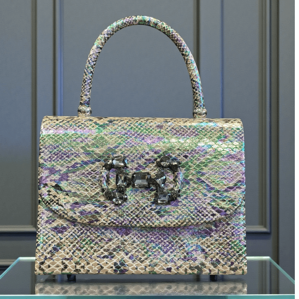 Womens Sorento Markree Iridescent Snake Print Bag
