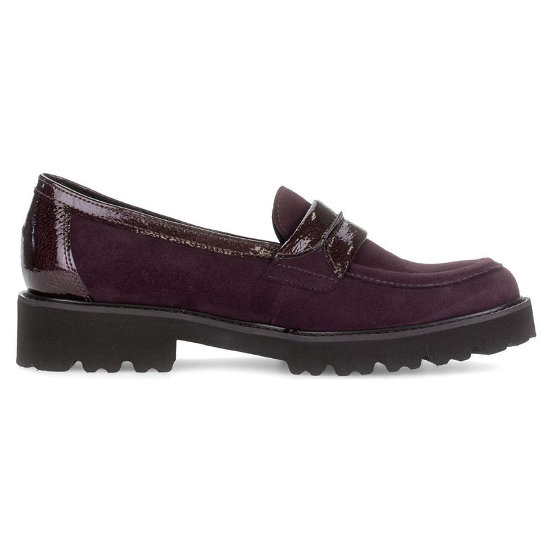 Womens Gabor 4013 Loafers - Mulberry