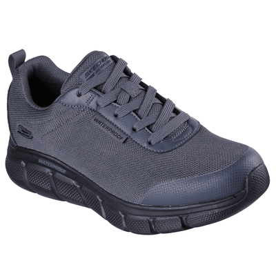 Mens Skechers Waterproof: Bobs Sport Flex Trainers - Charcoal