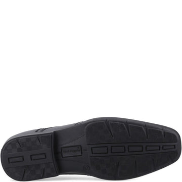 Junior Boys Hush Puppies Argylls Black School Shoes - Black