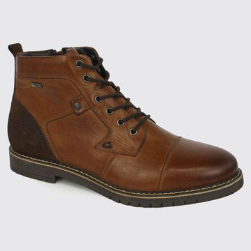 Mens Dubarry Stetson Leather Ankle Boots - Tan