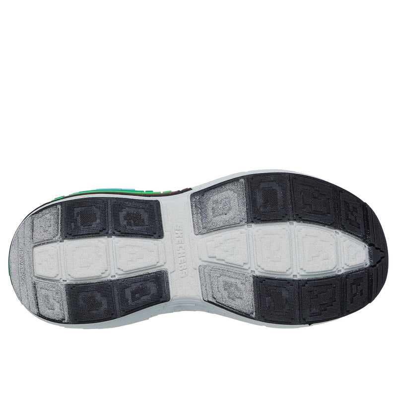 Boys Skechers 402160L Mega-Craft 4K Brown & Green Trainer - Junior - Brown