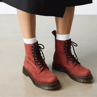 Womens Dr Martens 1460 Pascal Virginia Boots - Russet Red