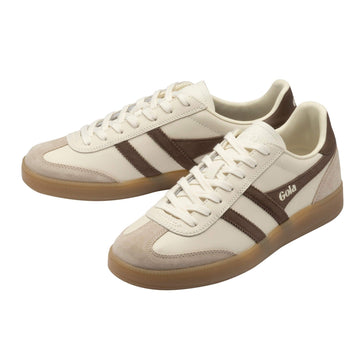 Mens Gola Viper Leather Off White Trainers - Off White