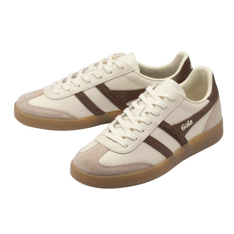 Mens Gola Viper Leather Off White Trainers - Off White