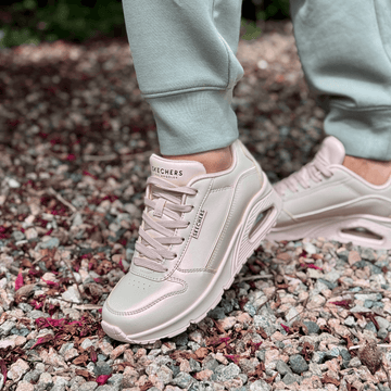 Womens Skechers Uno Galactic Gal Trainers - Light Pink