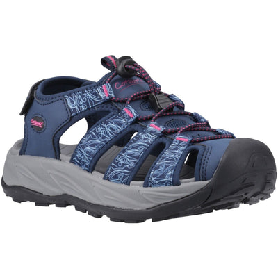 Womens Cotswold Bibury Sandals - Navy and Fuchsia