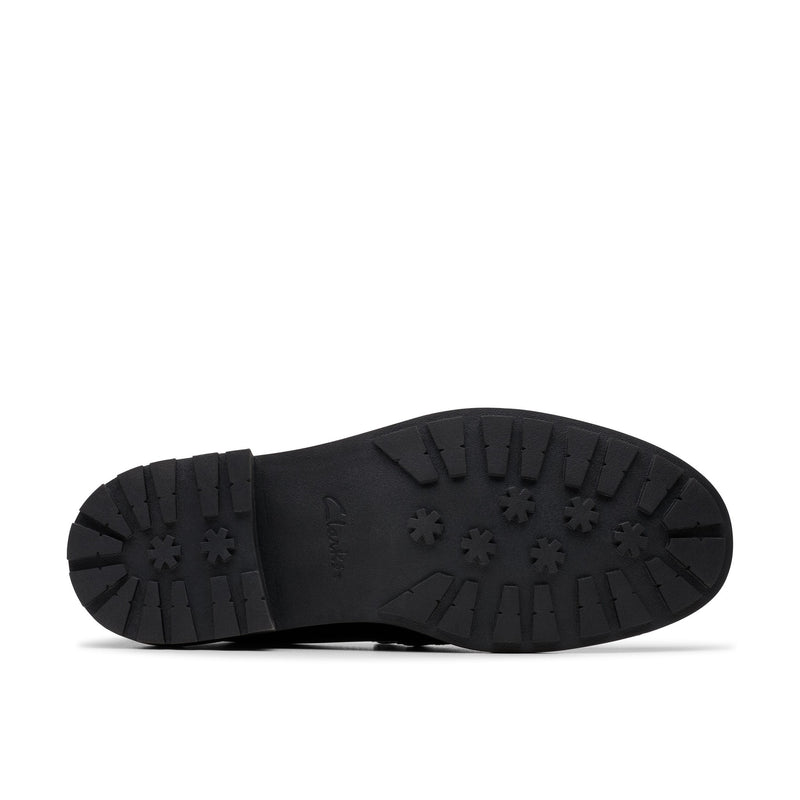 Girls Clarks Orinoco3 Edge School Shoes - Black Patent