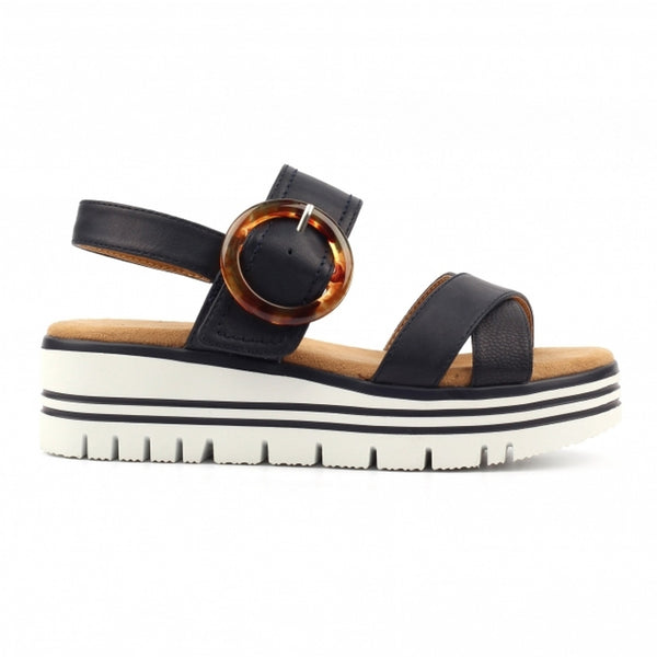 Womens Lunar JLB011 Elise Sandals - Navy