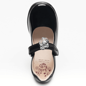 Junior Lelli Kelly Girls Bianca School Shoes - Black Patent