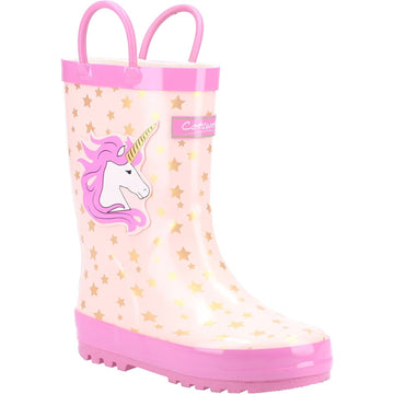 Kids Cotswold Puddle Wellingtons - Unicorn