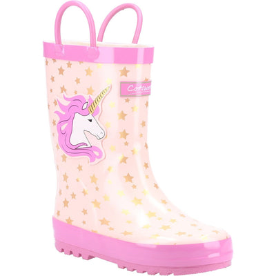 Kids Cotswold Puddle Wellingtons - Unicorn