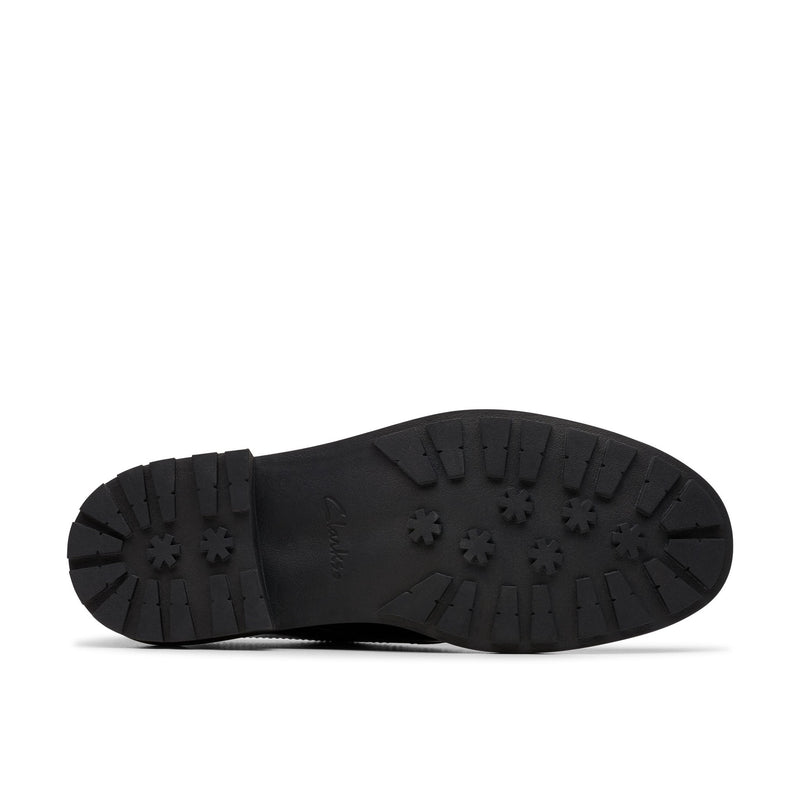 Girls Clarks Orinoco3 Derby School Shoes - Black Patent