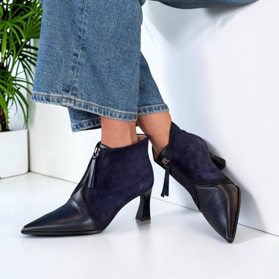 Womens Hispanitas 264959 Paris Ankle Boots - Navy
