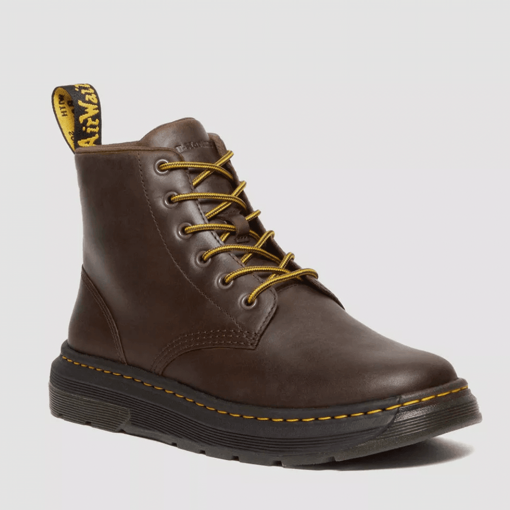 Mens Dr Martens Crewson Crazy Horse Leather Chukka Boots- Dark Brown