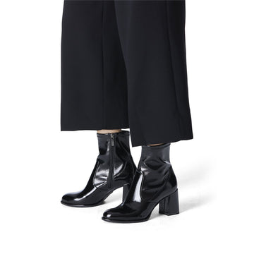 Womens Tamaris 25357 Ankle Boots - Black Patent