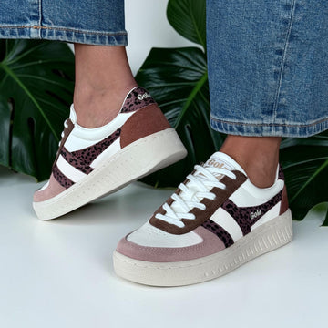 Womens Gola Grandslam Safari Quadrant Off White Trainers - Off White