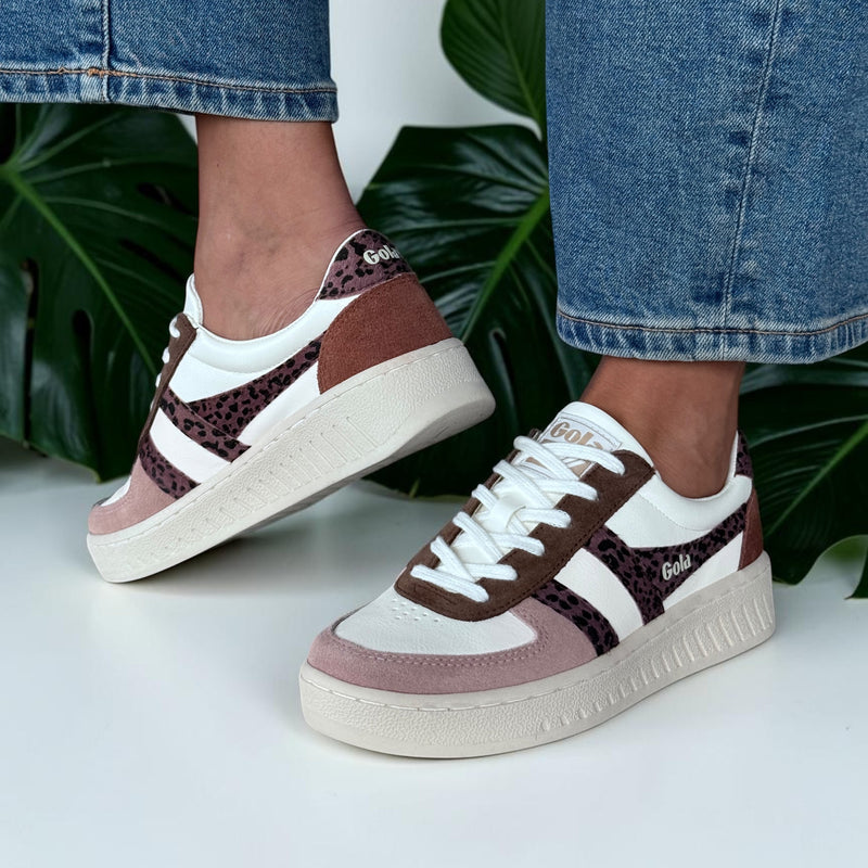 Womens Gola Grandslam Safari Quadrant Off White Trainers - Off White