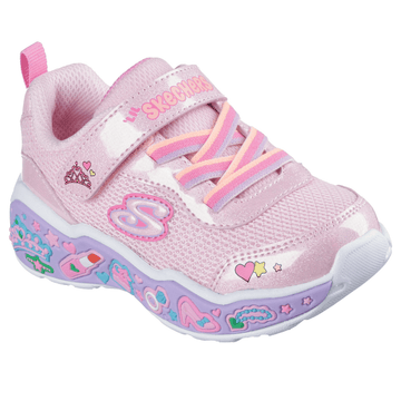 Skechers Infants Play Scene: Fun-Squad Trainers - Light Pink Multi