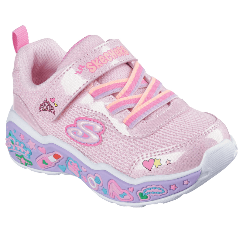 Skechers Infants Play Scene: Fun-Squad Trainers - Light Pink Multi