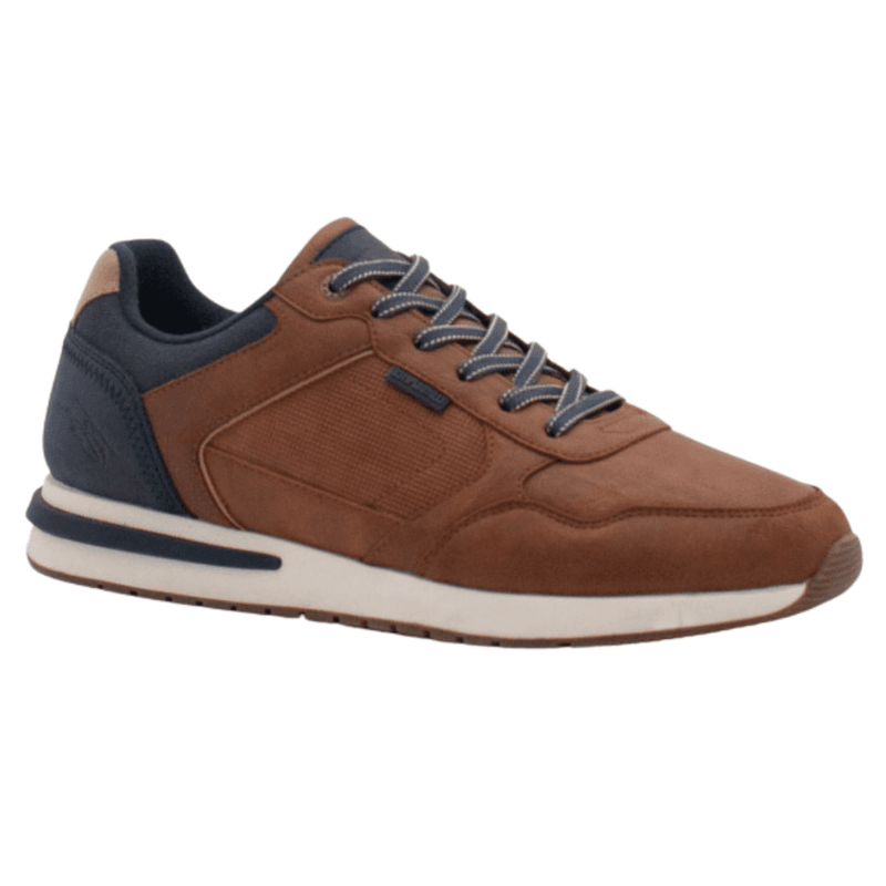 Mens Lloyd & Pryce Laforga Textured Panel Trainers - Camel Tan - Camel