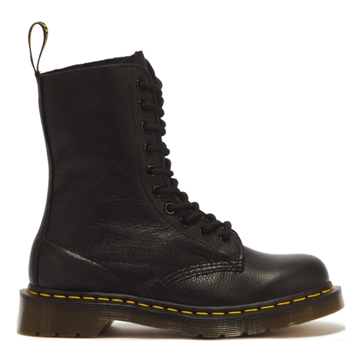 Womens Dr. Martens 1490 Virginia Black Leather Mid Boots