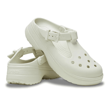Womens Crocs Classic Mary-Jane Clogs - Linen