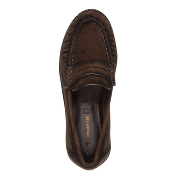 Womens Tamaris 24251 Mocca Loafers - Mocca
