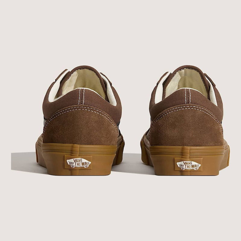 Mens Vans Old Skool - Gum Vintage Cocoa Trainers - Vintage Cocoa