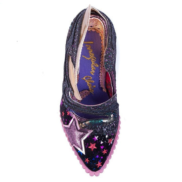 Womens Irregular Choice Galactic Thunder Black - Black
