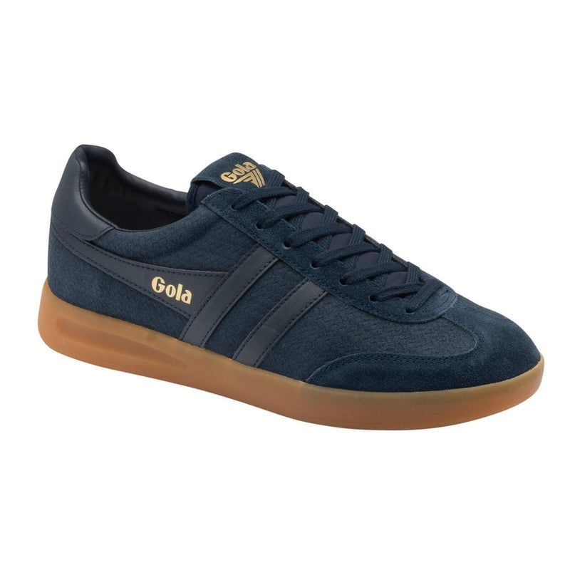 Mens Gola Cyclone Marque Trainers - Navy