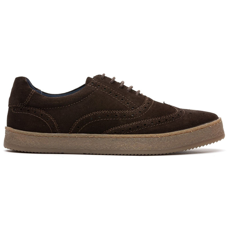 Mens Base London Christo Casual Shoes - Brown