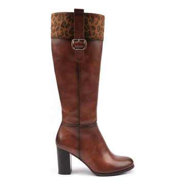 Womens Lunar Shayla Tan Long Boots - Tan