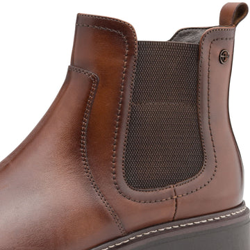 Womens Tamaris 85307 Cognac Ankle Boots - Cognac